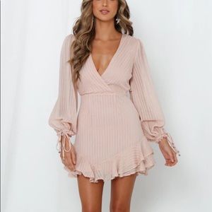 Hello molly like clockwork dress nude size medium
